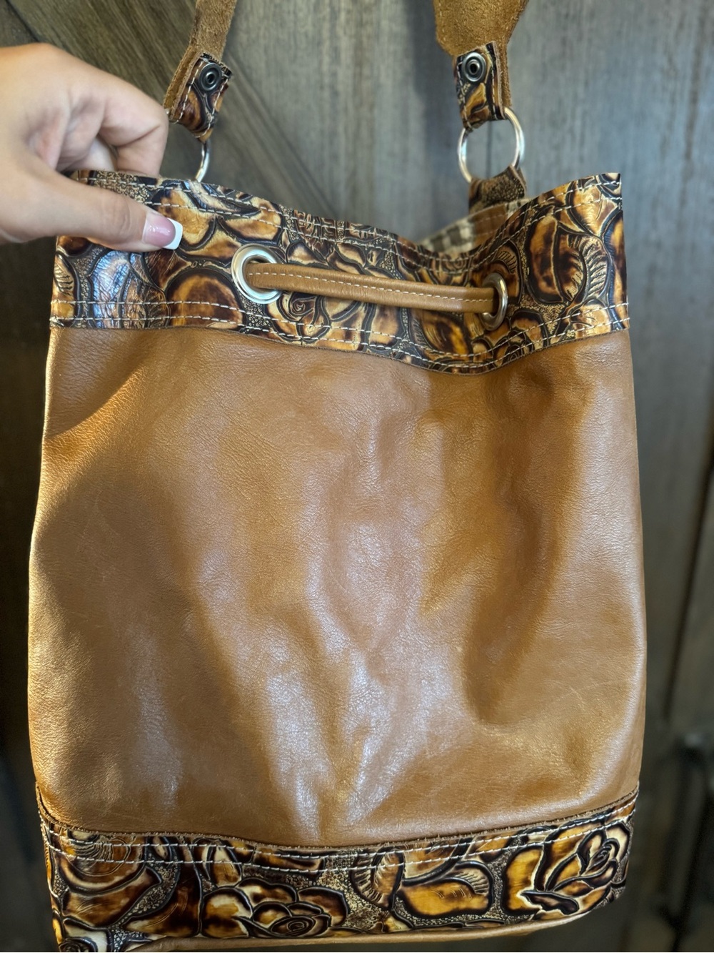 Large feed bucket purse Holy Cow Couture - Picture 3 of 4